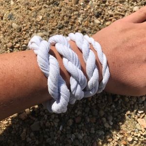 Eco-friendly stretchy chunky cotton bracelets